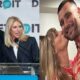 Kelly Stafford and husband interview as Taylor Swift kisses Travis Kelce