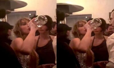 Fans have pointed out that one habit Taylor Swift seems to have is DRINKING ALCOHOL in public celebrating Kansas City Chiefs’ victories by snapping pictures and enjoying a alcohol drink in public