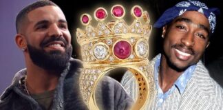 Drake Buys Tupac Shakur Ring for $1 Million in Historic Sotheby’s , The Tupac Shakur ring that Drake bought for US$1 million: last worn at his final appearance, Pac’s personalised gold, ruby and diamond crown bling now sits on the finger of a new hip-hop king…see mor