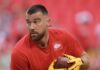 Kelce injury update during pre game. Would he be able to start?