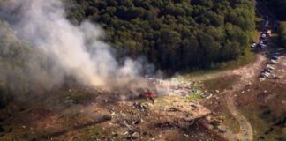 Nineteen missing after huge blast at Tennessee explosives plant, officials say